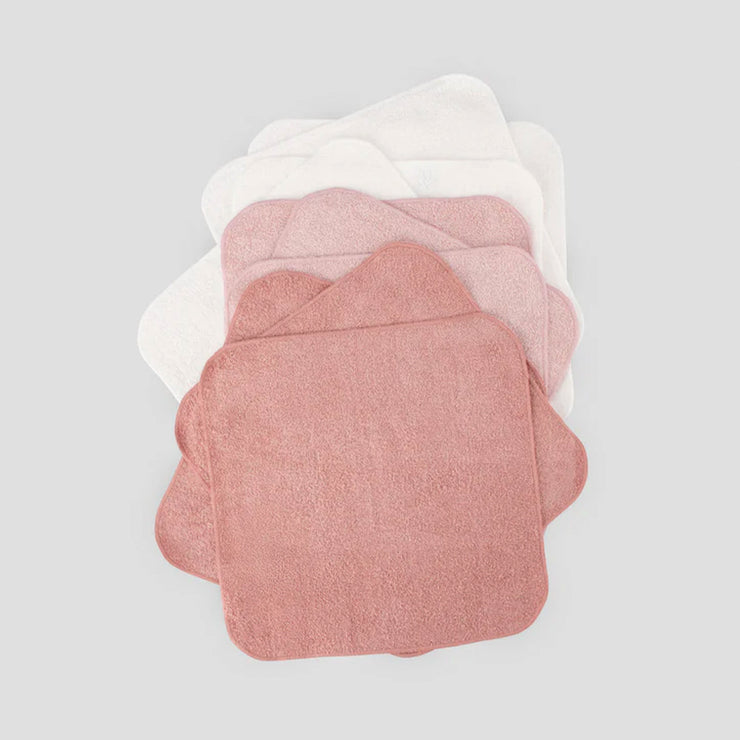 Little Bamboo Towelling Washer - Dusty Rose