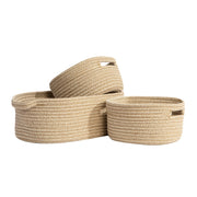 Living Textiles 3 Pc Cotton Rope Storage Set - Natural