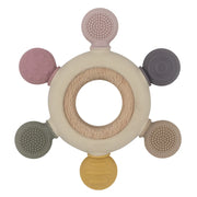 Living Textiles Multi-Surface Teething Wheel - Rose