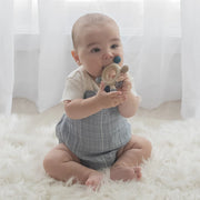 Living Textiles Multi-Surface Teething Wheel - Steel Blue