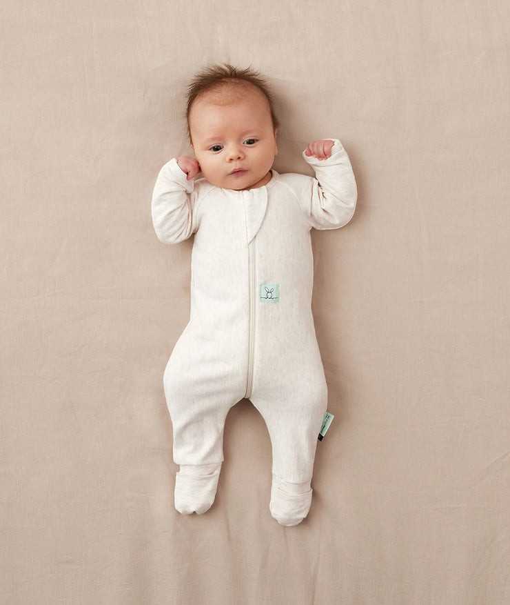 ergoPouch Long Sleeve Layer Romper 0.2 Tog - Oatmeal Marle