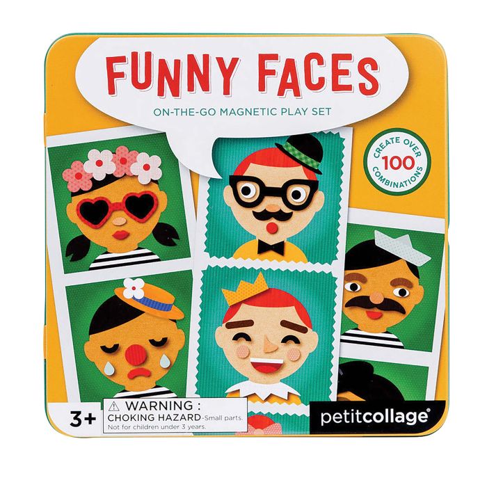 Petit Collage Magnetic Funny Faces