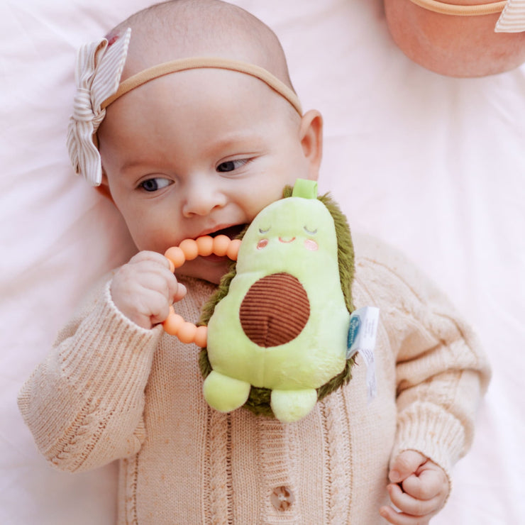 Mary Meyer Sweet Soothies Avocado Teether Rattle