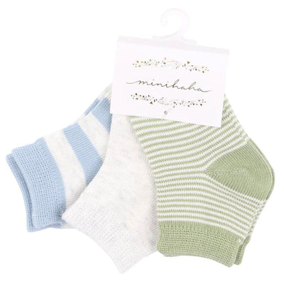 Minihaha Socks 3Pkt - Blue/Greens