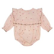 Pearson & Pearson Valentine Romper-Piggy Pink Love Bug