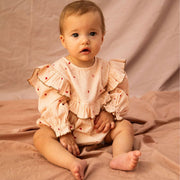 Pearson & Pearson Valentine Romper-Piggy Pink Love Bug