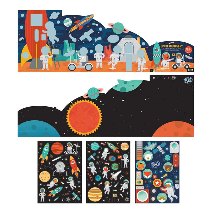 Petit Collage Space Discovery Sticker Activity Set