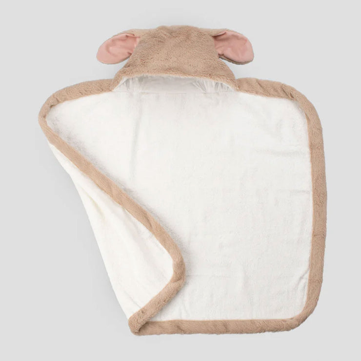 Little Linen Baby Plush Hooded Towel - Harvest Bunny
