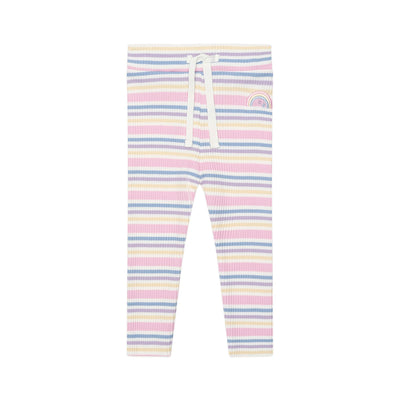 Huxbaby Rainbow Striped Ribbed Leggings
