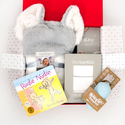 Rub-a-dub-dub Baby Hamper - Pale Grey
