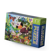 Crocodile Creek Holographic Puzzle 50 pc - Backyard Bug