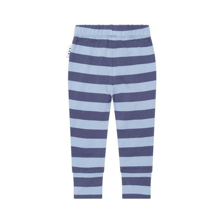 Huxbaby Furry Bear Blue Striped Leggings