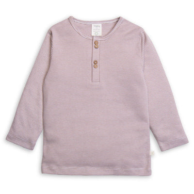 Tiny Twig Henley L/S Tee - Cafe