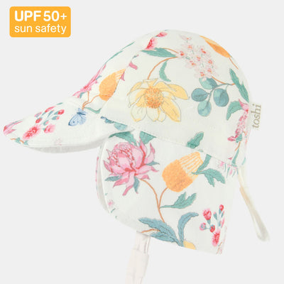 Toshi Flap Cap - Waratah Dawn