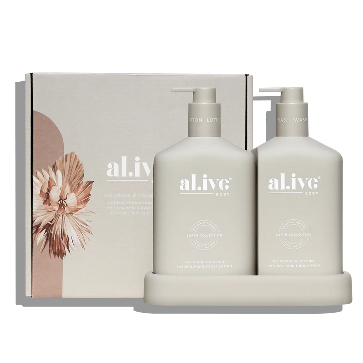 Al.ive Wash & Lotion Duo - Sea Cotton & Coconut