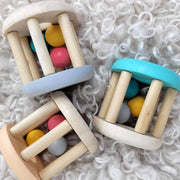 Calm & Breezy Wooden Rattle With Beads