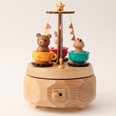 Wooderful Life - Rotating Coffee Cups Music Box