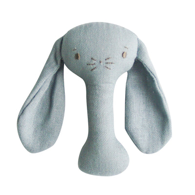 Alimrose Bobby Stick Rattle - Grey Linen