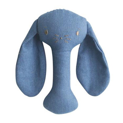 Alimrose Bobby Stick Rattle - Chambray Linen