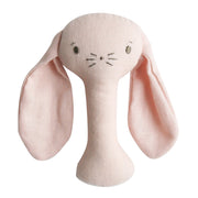 Alimrose Bobby Stick Rattle - Pink Linen