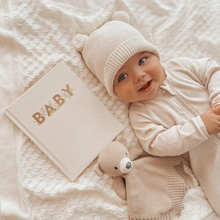 Fox & Fallow Mini Baby Book - Oatmeal