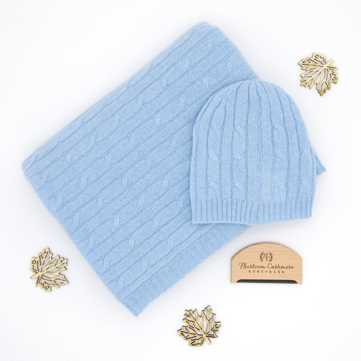 Heirloom Cashmere Set - Blue