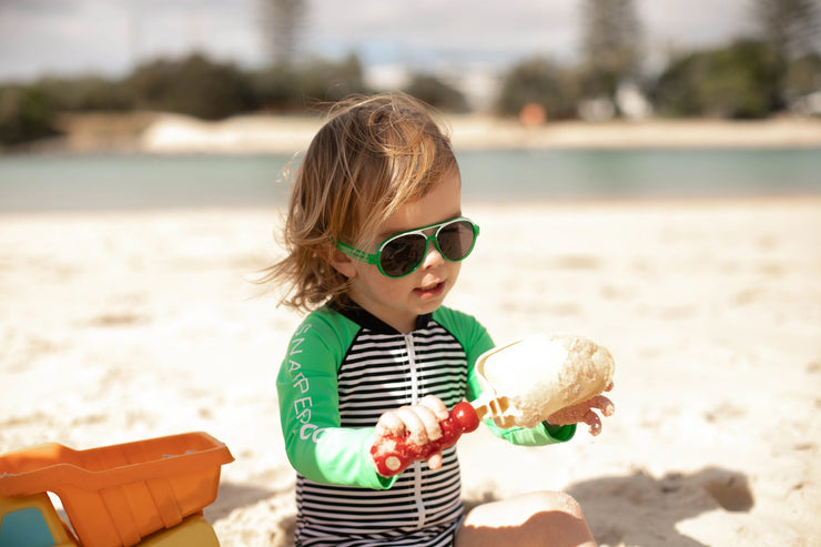 Frankie Ray Pete Sunglasses - Green