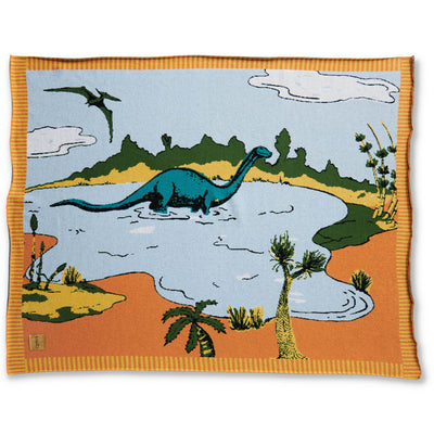 Kip & Co Dino Roar Cotton Blanket