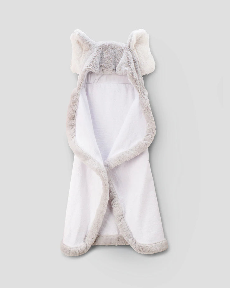 Little Linen Hooded Towel - Soft Grey