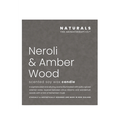 Naturals Candle - Neroli & Amber Wood