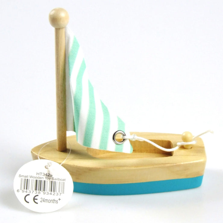 Calm and Breezy Wooden Small Sailboat