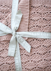 Alimrose Heritage Knit Baby Blanket - Blossom