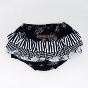 Arthur Ave Frilly Bloomers - Navy Bloom