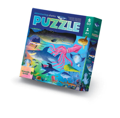 Crocodile Creek shimmering Sharks Puzzle