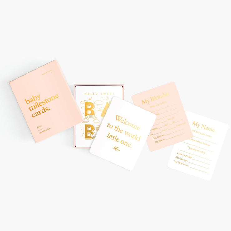 Fox & Fallow Milestone Cards - Cream
