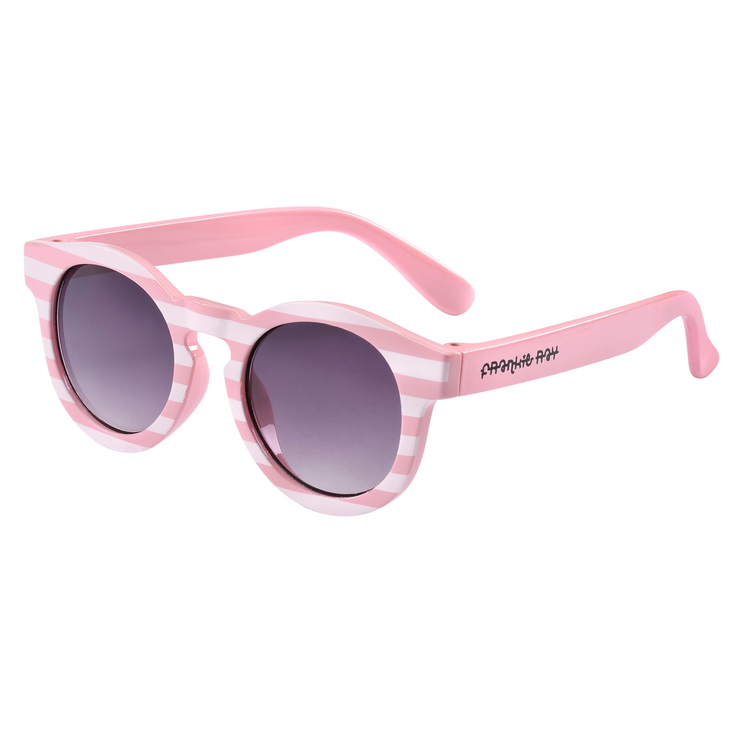 Frankie Ray Pixie Sunglasses - Pink Stripe