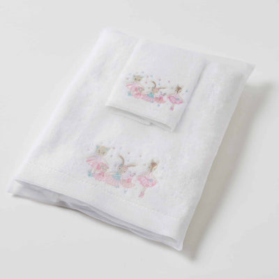 Jiggle & Giggle Ballerina Towel & Washer Set