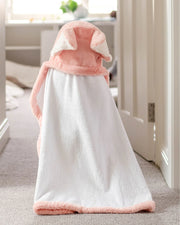 Little Linen Hooded Towel - Soft Pink