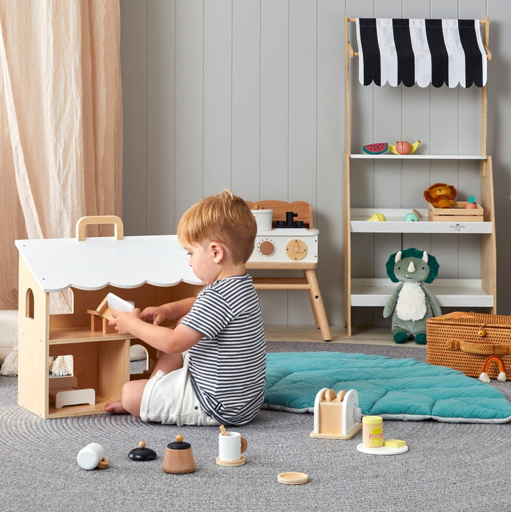 Nordic Kids Wooden Doll House Furniture