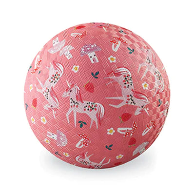 Crocodile Creek Play Ball Small - Unicorn Garden (pink)