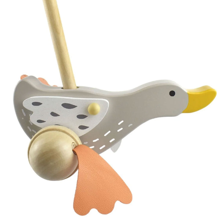 Wooden Push Goose